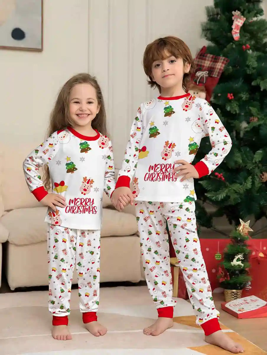 Christmas Matching Family Pajamas Pjs Set Sleepwear #24083