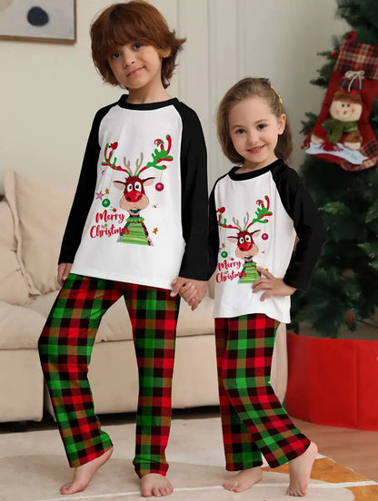 Cute Christmas Pjs Set Matching Family Christmas Pajamas