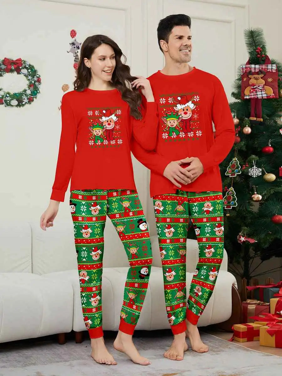 Christmas Matching Family Pajamas Pjs Set #24585