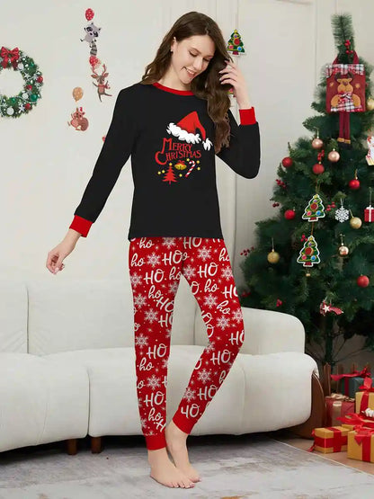 Holiday Christmas Matching Family Pajamas Pjs Set Sleepwear #241138