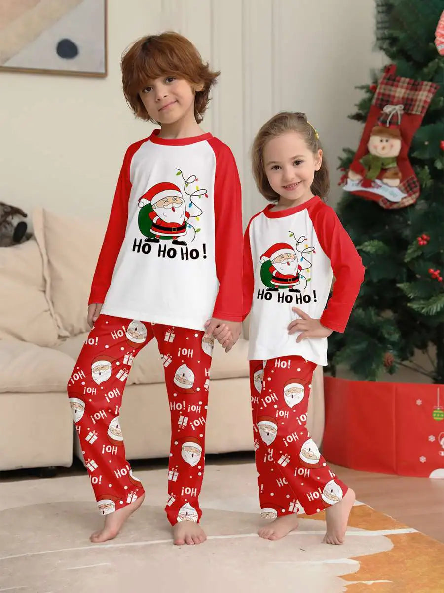 Santa Claus Pjs Family Matching Christmas Pajamas Sets