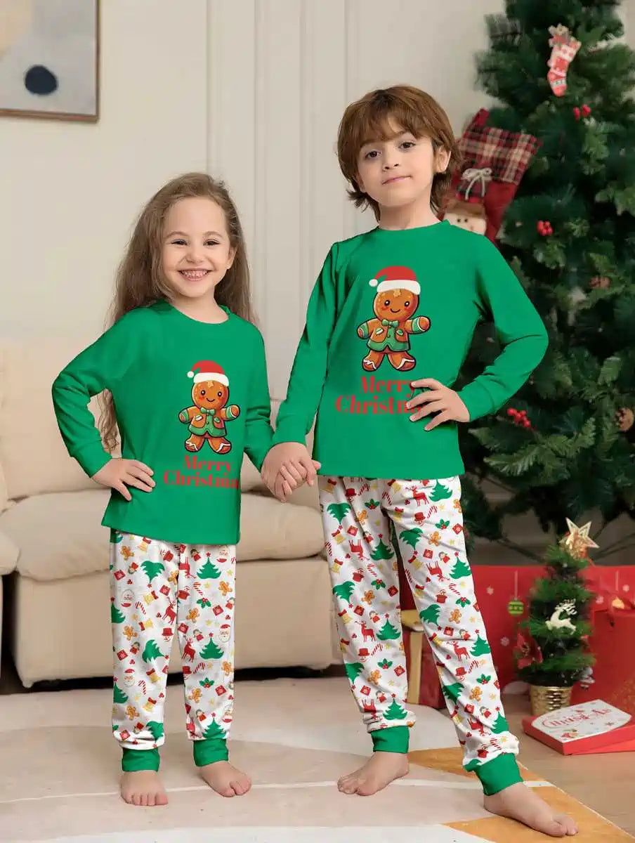 Ginger Man Christmas Matching Family Pajamas Pjs Set #24339