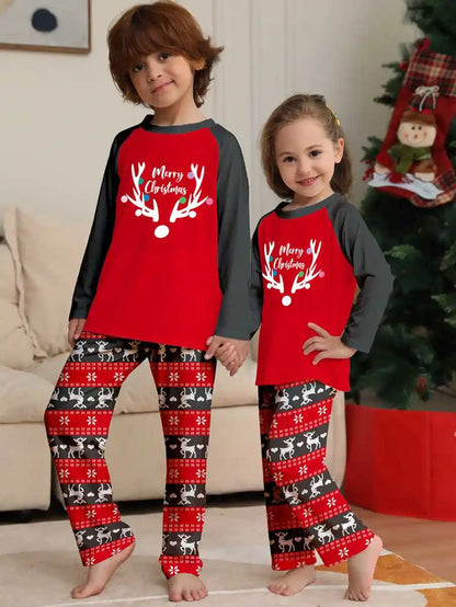 Christmas Matching Family Pajamas Pjs Set Sleepwear #24096