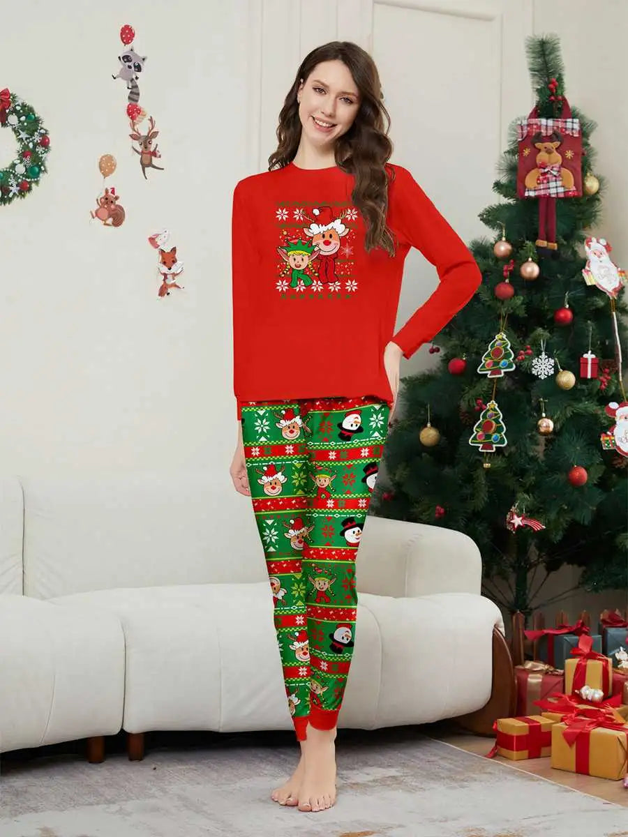 Christmas Matching Family Pajamas Pjs Set #24585