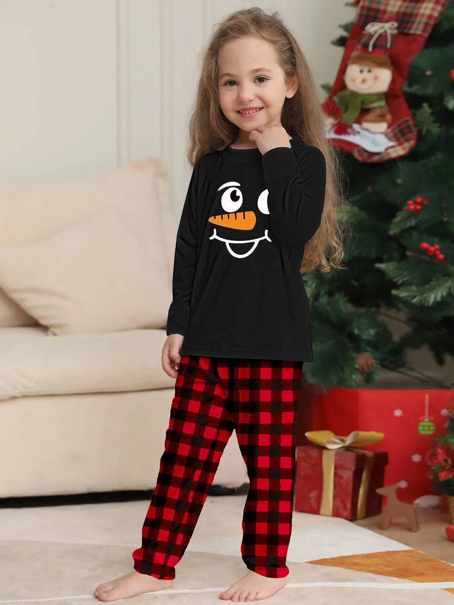 Printed Christmas Pajamas Sets Family Matching Sleepwear Loungewear #24068