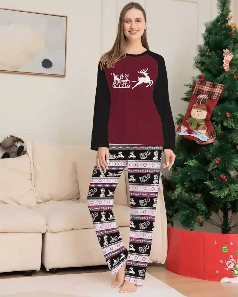 Christmas Matching Family Pajamas Pjs Set #24095