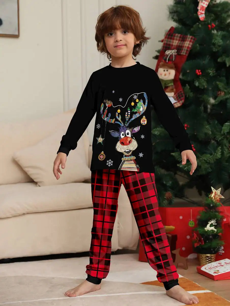 Elk Pjs Matching Family Christmas Pajamas Christmas Pjs Set