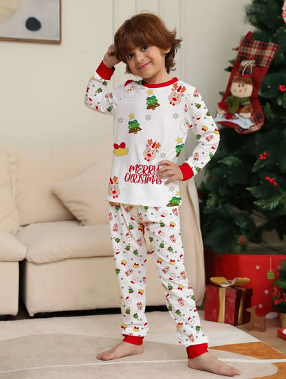 Christmas Matching Family Pajamas Pjs Set Sleepwear #24083