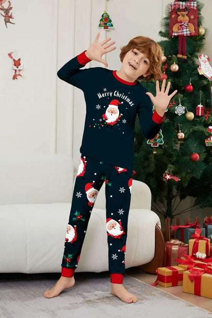 Santa Claus Christmas Matching Family Pajamas Pjs Set Sleepwear #241128