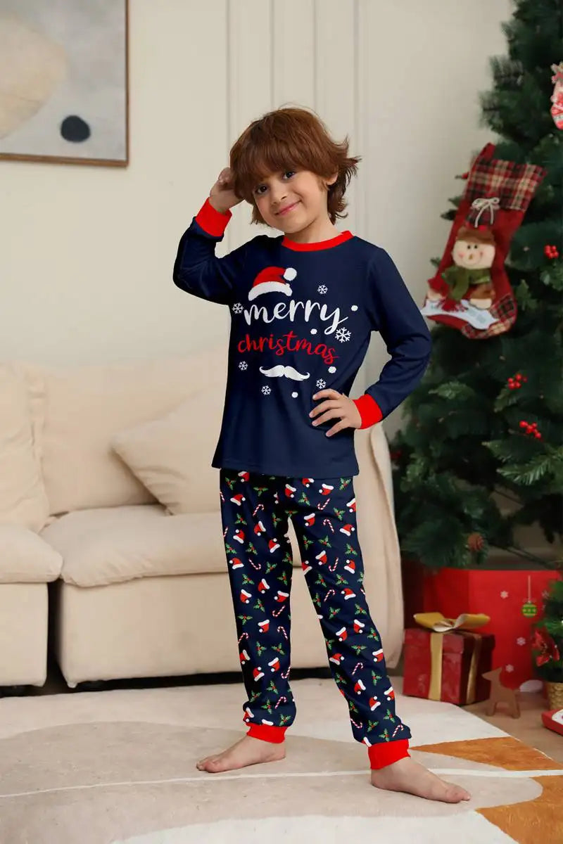 Printed Christmas Pajamas Sets Family Matching Pjs