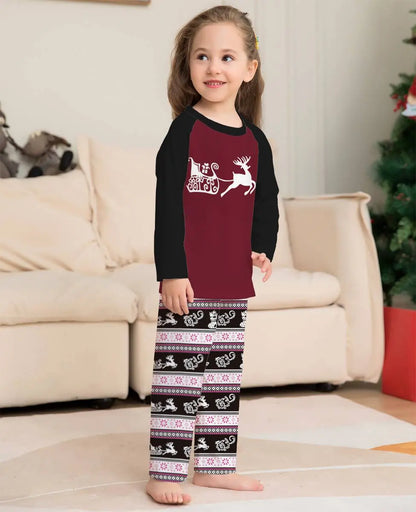 Sledge Christmas Matching Family Pajamas Pjs Set #24095