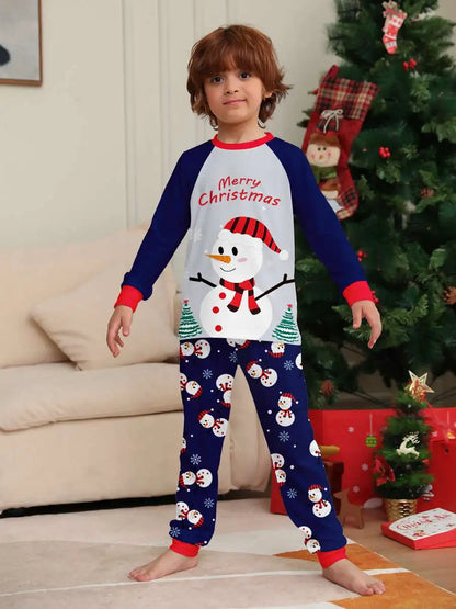 Snowman Pjs Family Matching Christmas Pajamas Sets