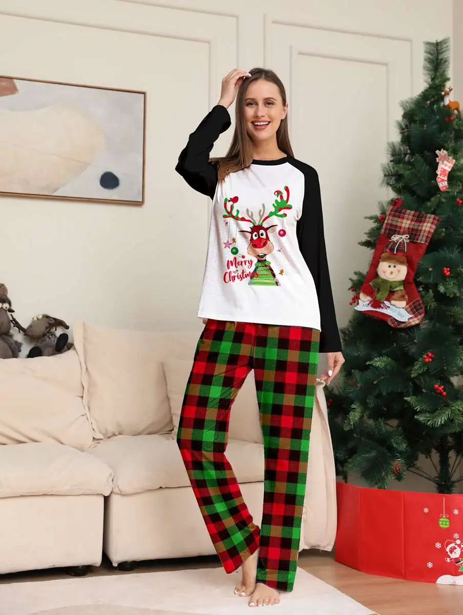 Cute Christmas Pjs Set Matching Family Christmas Pajamas