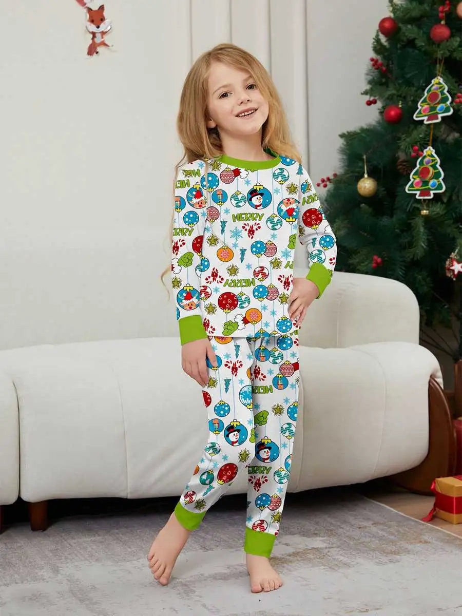 Christmas Matching Family Pajamas Pjs Set #24587