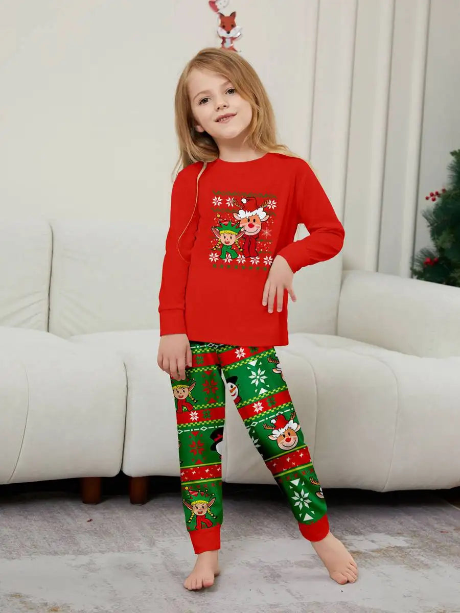 Christmas Matching Family Pajamas Pjs Set #24585