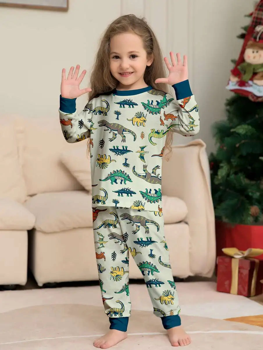 Dinosaur Pjs Matching Family Christmas Pajamas