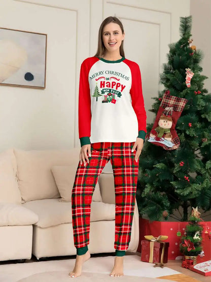 Christmas Tree Printed Family Matching Christmas Pajamas Sets