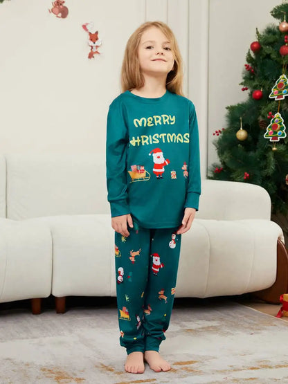 Family Christmas Pajamas Sets Printed Matching Christmas Pjs Suit