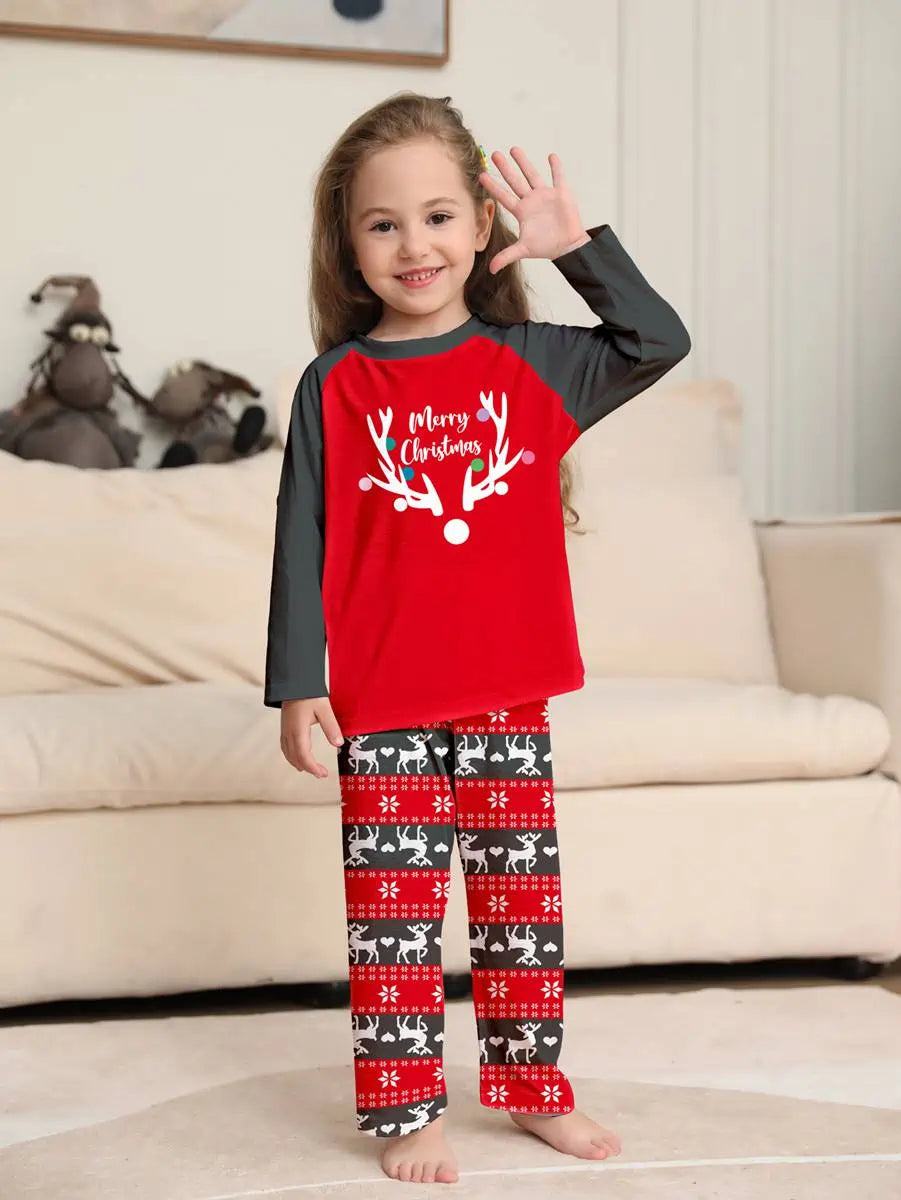 Christmas Matching Family Pajamas Pjs Set Sleepwear #24096