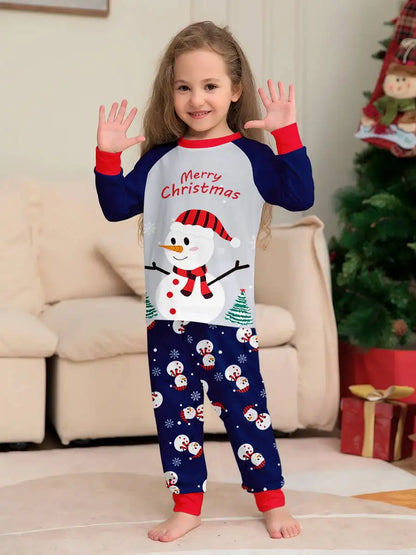 Snowman Pjs Family Matching Christmas Pajamas Sets