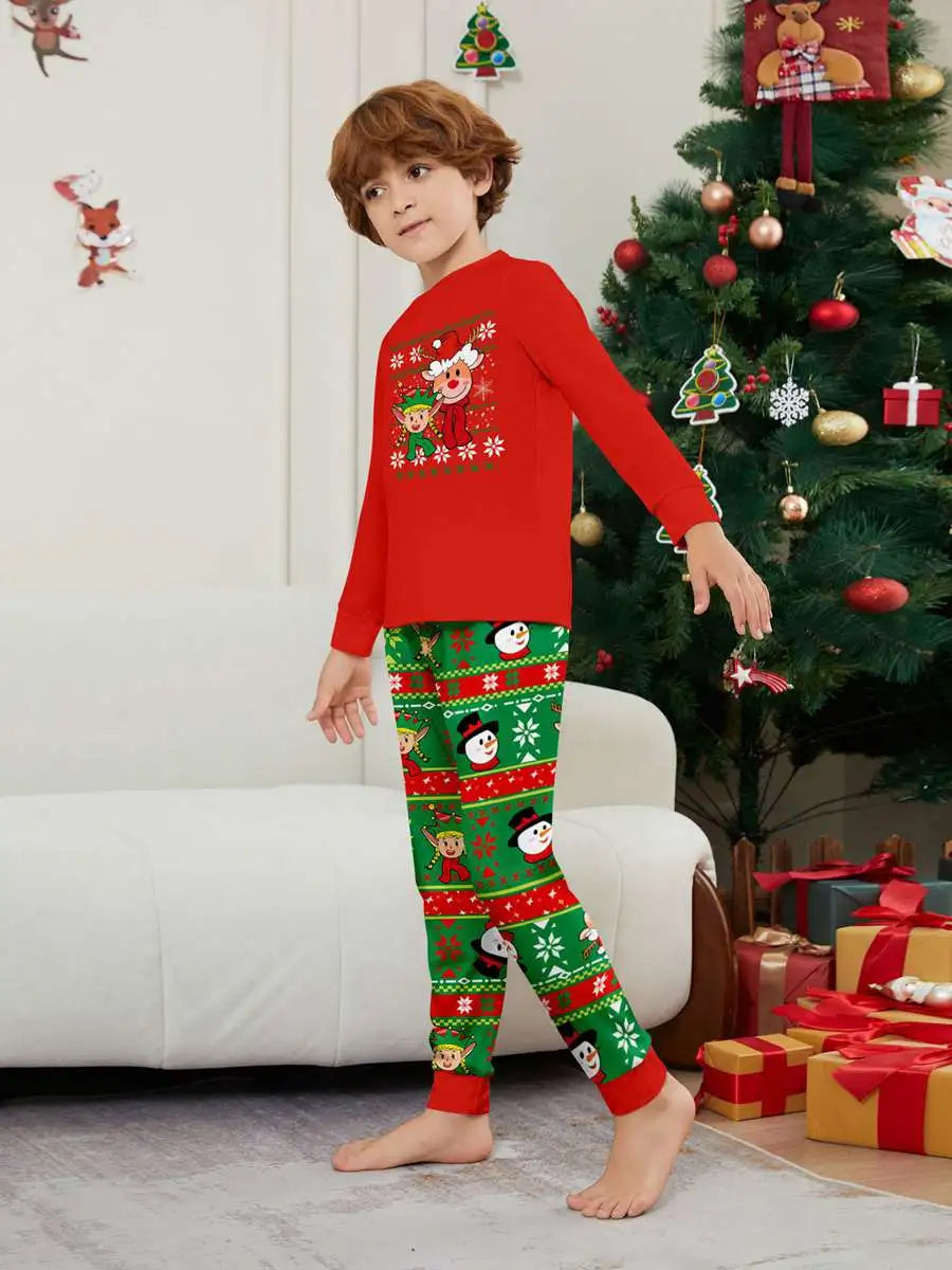 Christmas Matching Family Pajamas Pjs Set #24585