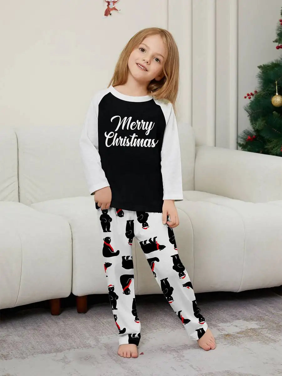 Polar Bear Christmas Matching Family Pajamas Pjs Set #24580