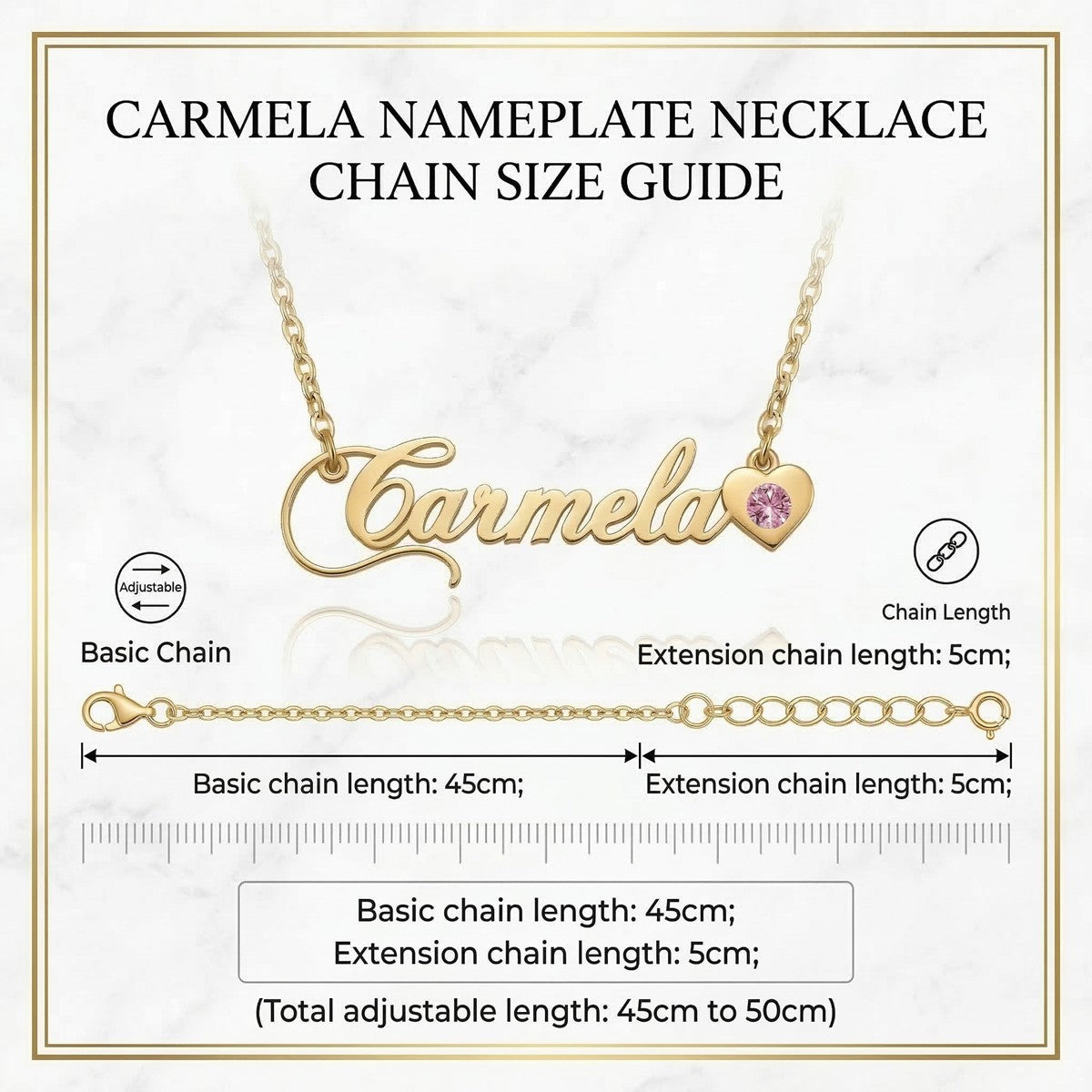 Custom Birthstone Name Necklace - Personalized Jewelry - Gold/Silver - Gift For Mom/Grandmother/Girlfriend - #3ZX