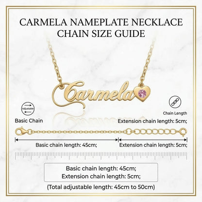 Custom Birthstone Name Necklace - Personalized Jewelry - Gold/Silver - Gift For Mom/Grandmother/Girlfriend - #3ZX
