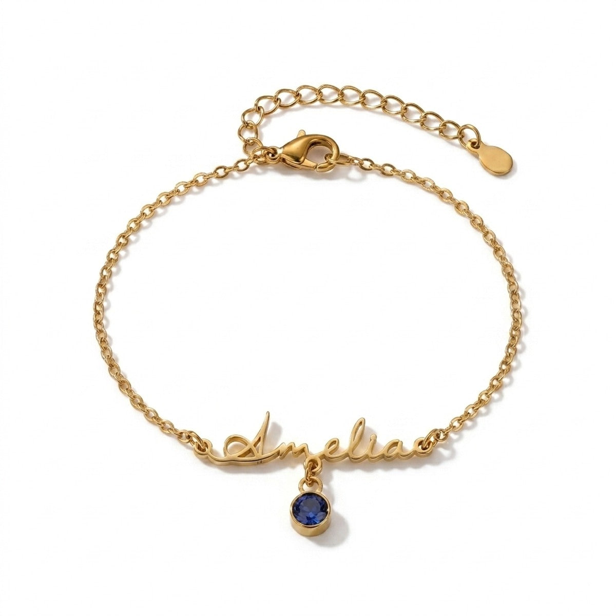 Custom Birthstone Bracelet Jewelry With Name #BC6