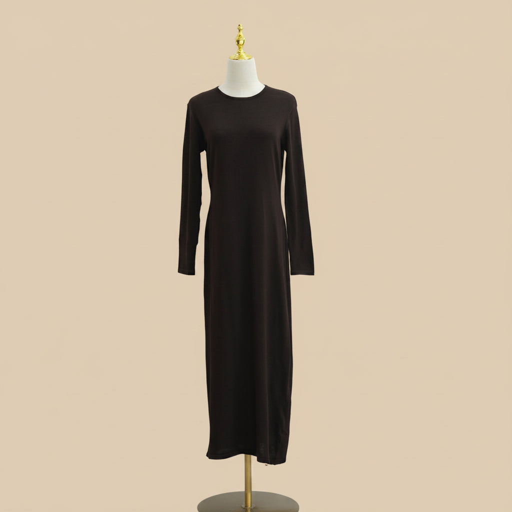 Muslim Women Hollow Open Abaya Dress #261080