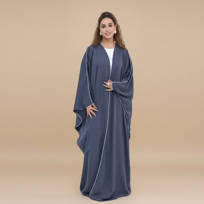 Muslim Women Nida Cardigan Open Abaya Dress - Modest Fashion - #261193