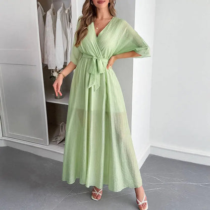 Printed Waist Dress #252393