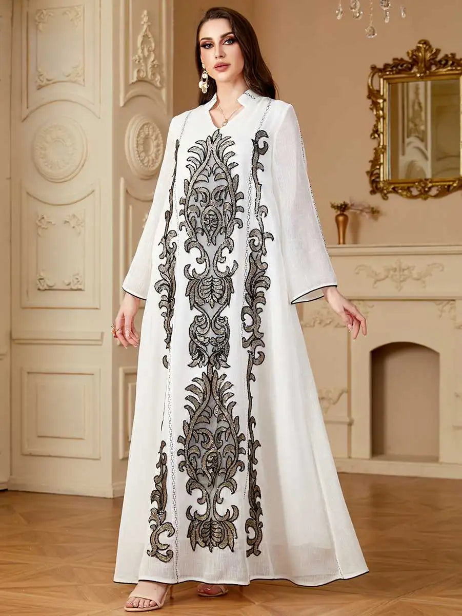 Embroidery Eid Caftan Kaftan Dress For Party And Wedding