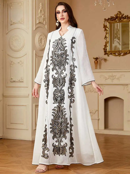 Embroidery Eid Caftan Kaftan Dress For Party And Wedding