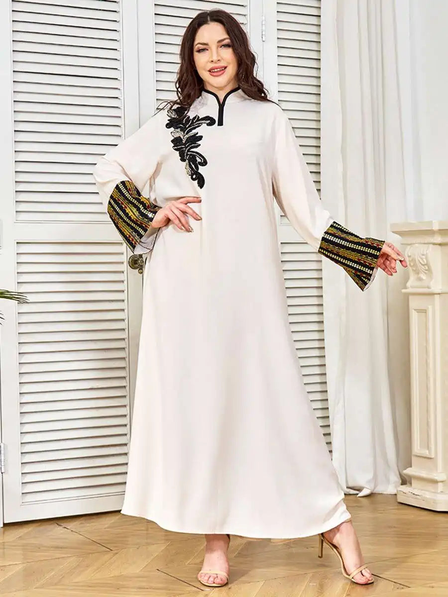 Eid Beads Caftan Kaftan Dress #25380