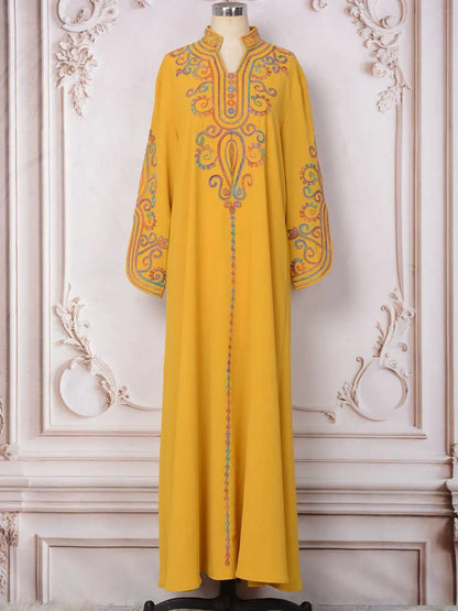 Rope Embroidery Eid Caftan Kaftan Dress #25228