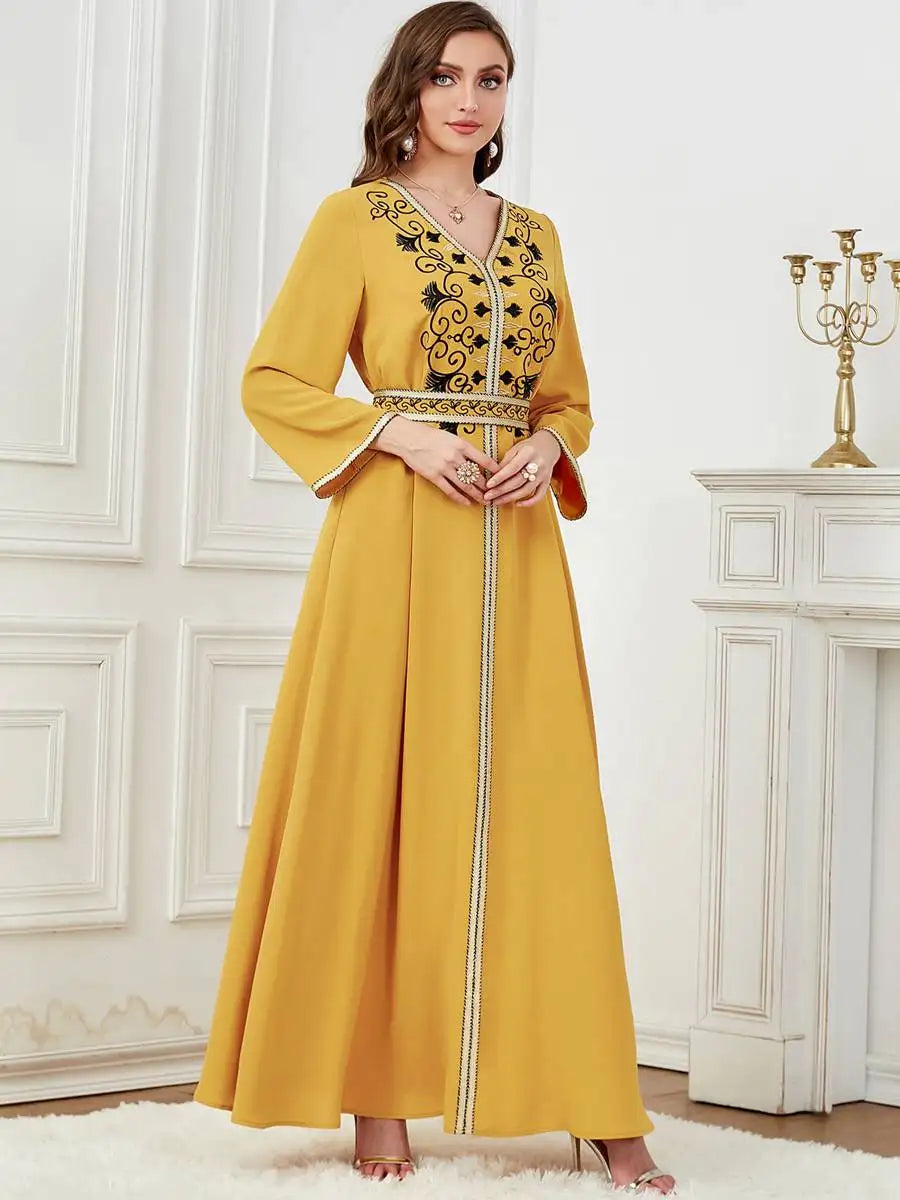 Embroidery Eid Dubai Caftan Kaftan Dress