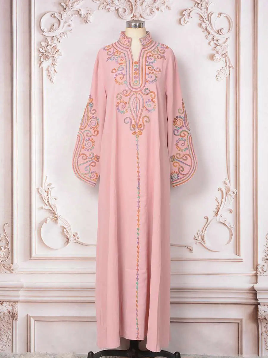 Rope Embroidery Eid Caftan Kaftan Dress #25228