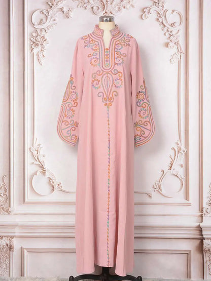 Rope Embroidery Eid Caftan Kaftan Dress #25228