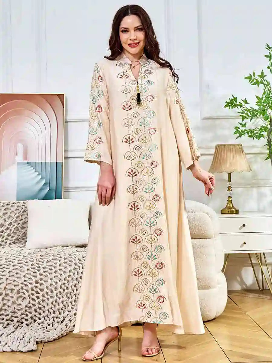 Sequins Eid Caftan Kaftan Dress For Celebration And Evening Party #25394