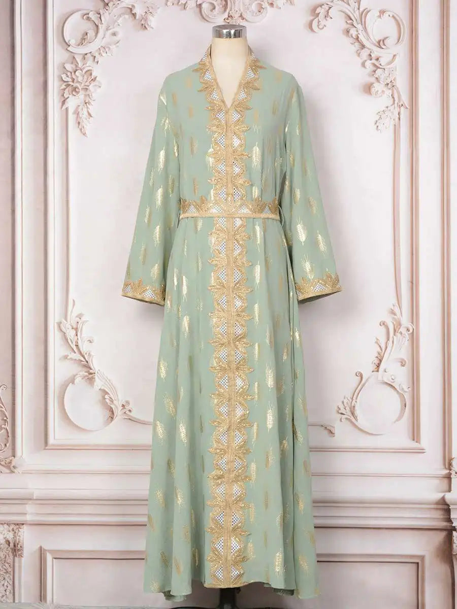 Bronzing Eid Caftan Kaftan Dress For Party And Wedding #25157