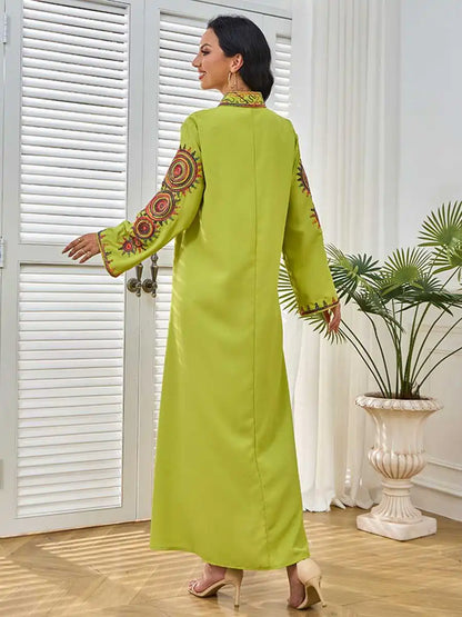 Rope Embroidery Eid Arab Caftan Kaftan Dress #25231