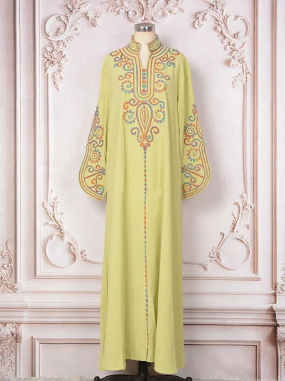 Rope Embroidery Eid Caftan Kaftan Dress #25228