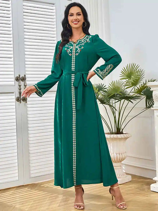 Eid Dress Embroidery Caftan Kaftan Dress #25256