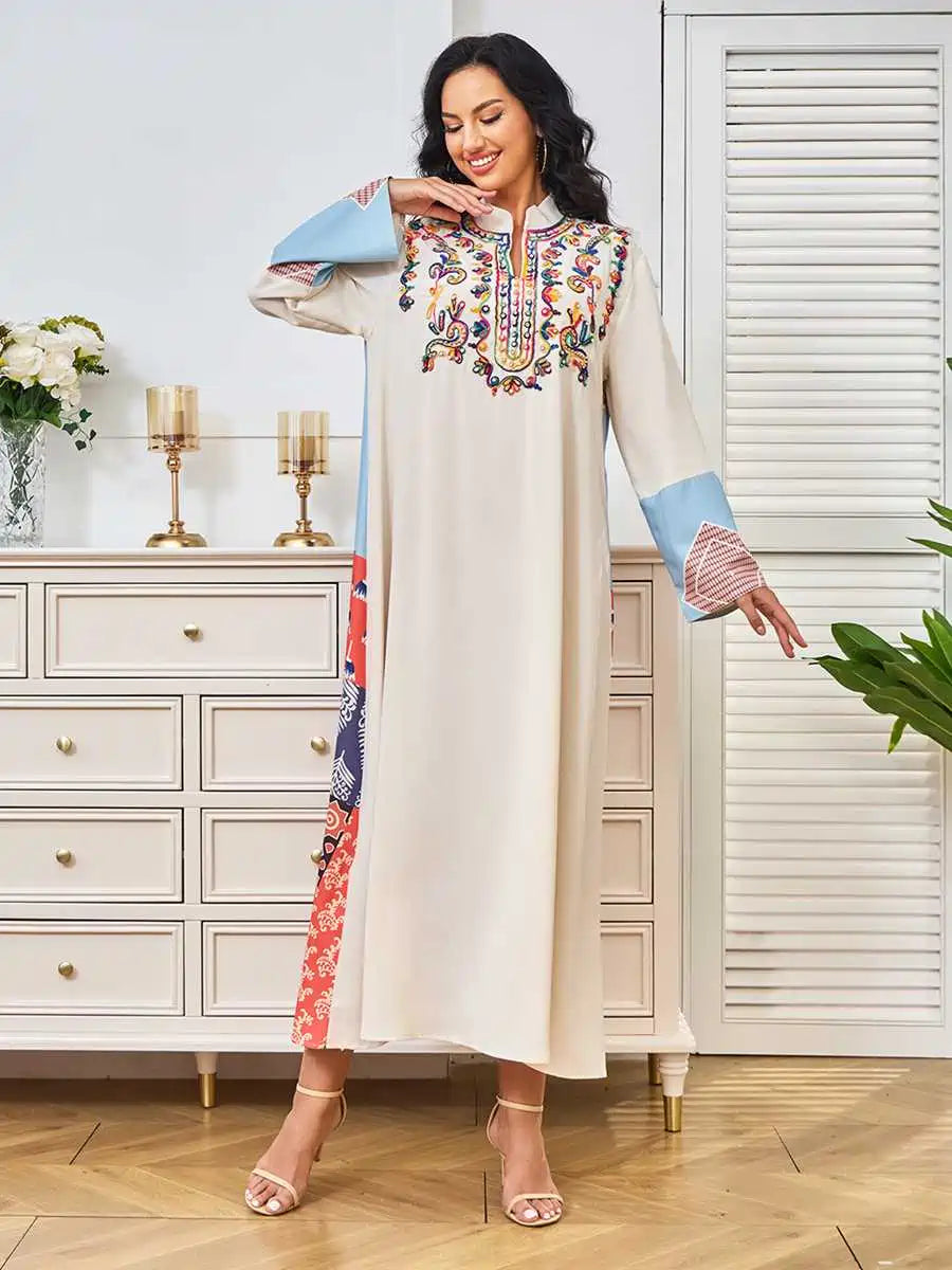 Embroidery Eid Caftan Kaftan Dress #24333