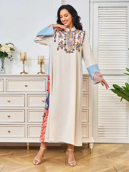 Embroidery Eid Caftan Kaftan Dress #24333