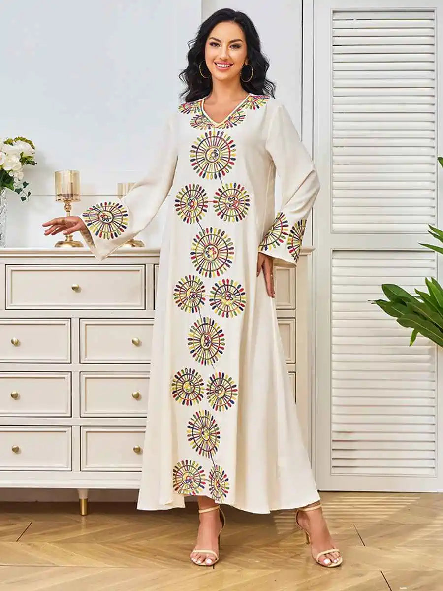 Rope Embroidery Eid Caftan Kaftan Dress #24309