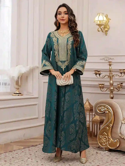 Maroon, Light Blue, Dark Green