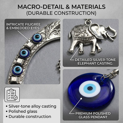 Blue Evil Eye Decor Wall Hanging Ornament Door Hanger Home Protection #EBE23