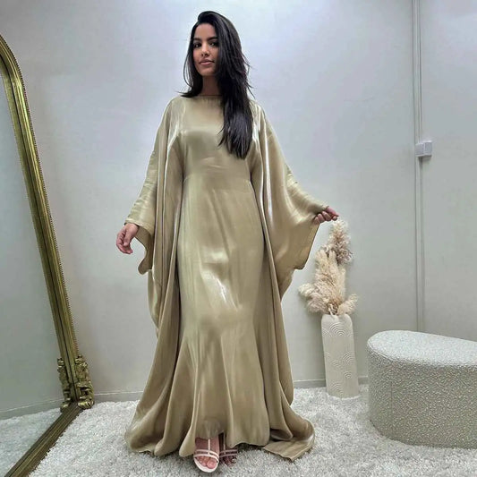 Sparkling Muslim Women 20 Color Options Abaya Dress